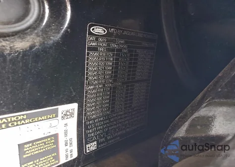 2019 Land Rover Range Rover Velar R-Dynamic Se z USA, uszkodzony, nr VIN SALYL2EX7KA236243